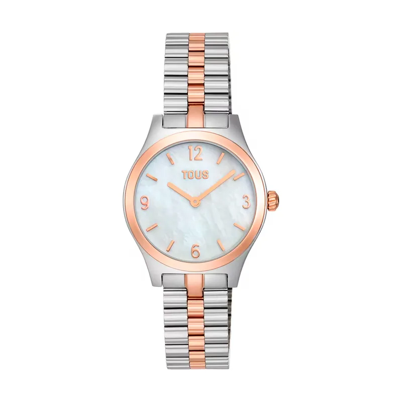 Relojes Mujer Reloj analógico con brazalete de acero y esfera de nácar Epic Icon