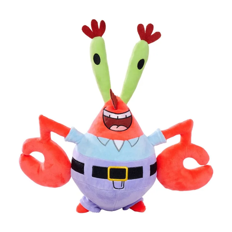 Peluche Sr Cangrejo Bob Esponja 35 cm Felpa Suave con Relleno Reciclado Licencia Desde los Primeros Meses Ideal para Coleccionar o Regalar 109491005