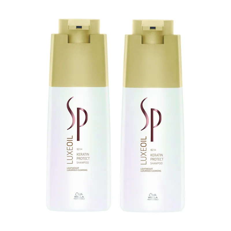 2 x SP Sistema Professional Care Luxe Oil Keratin Protect Shampoo 1000 ml.
