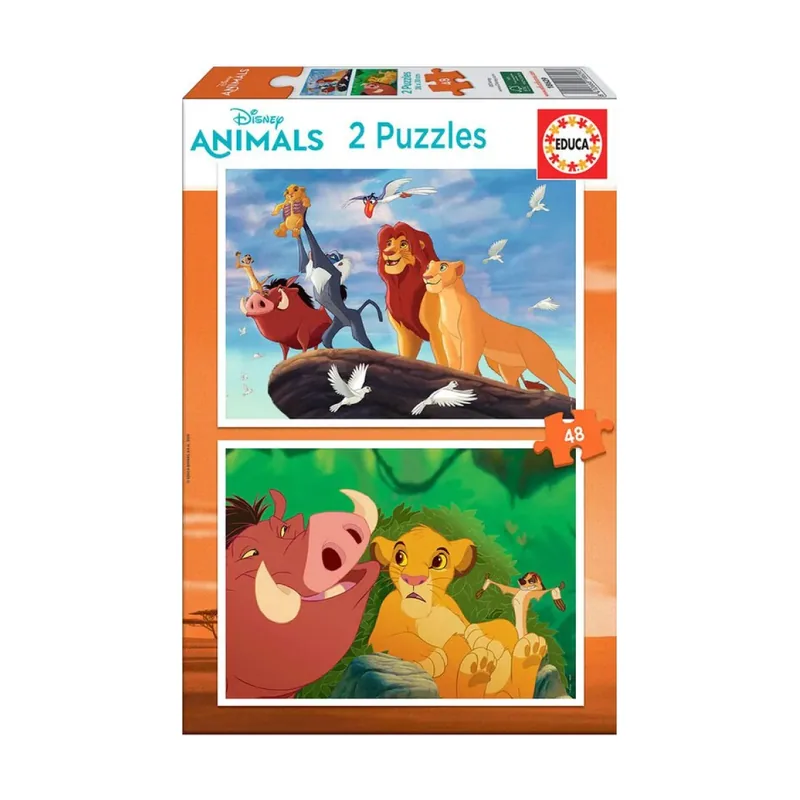 Educa Puzzle 2 x 48 Piezas El Rey León