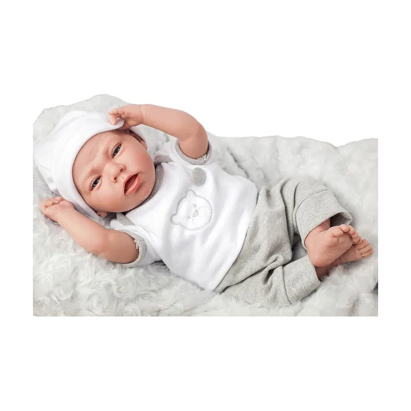 Elegance Muñeca Dafne con Cojín Gris 40 cm