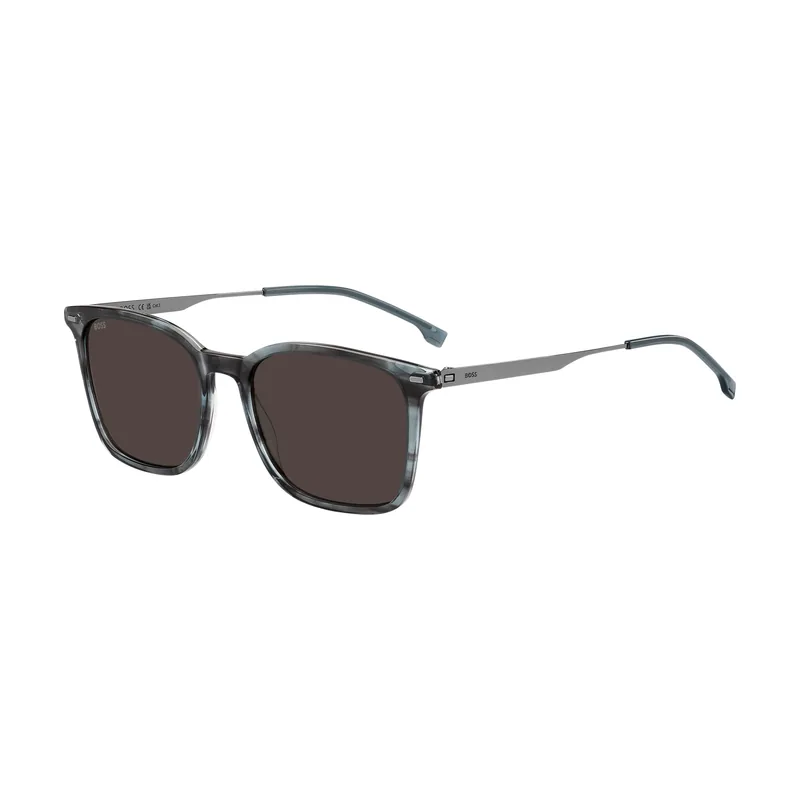 BOSS 1694/S VQ7 Striped Grey Ruthenium 54/19/150 Hombre