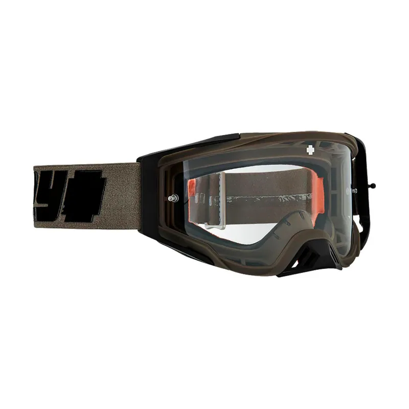 Spy Optics Gafas de base para Motocross Mx Bmx Mtb Downhill Colores Frame Reverb TAN LA Lente HD Clear