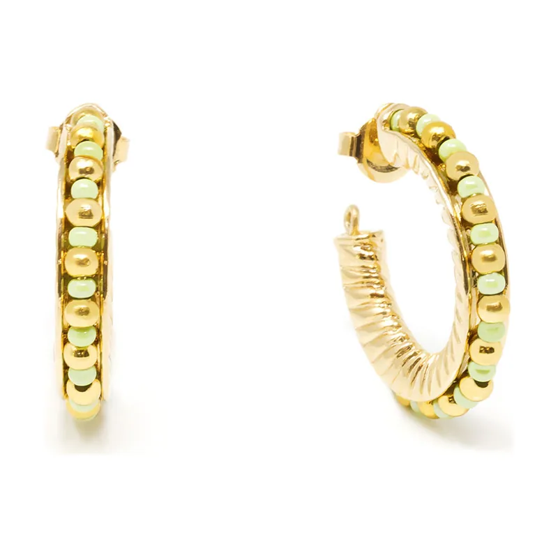 Pendientes Etiopia Verde 3CM