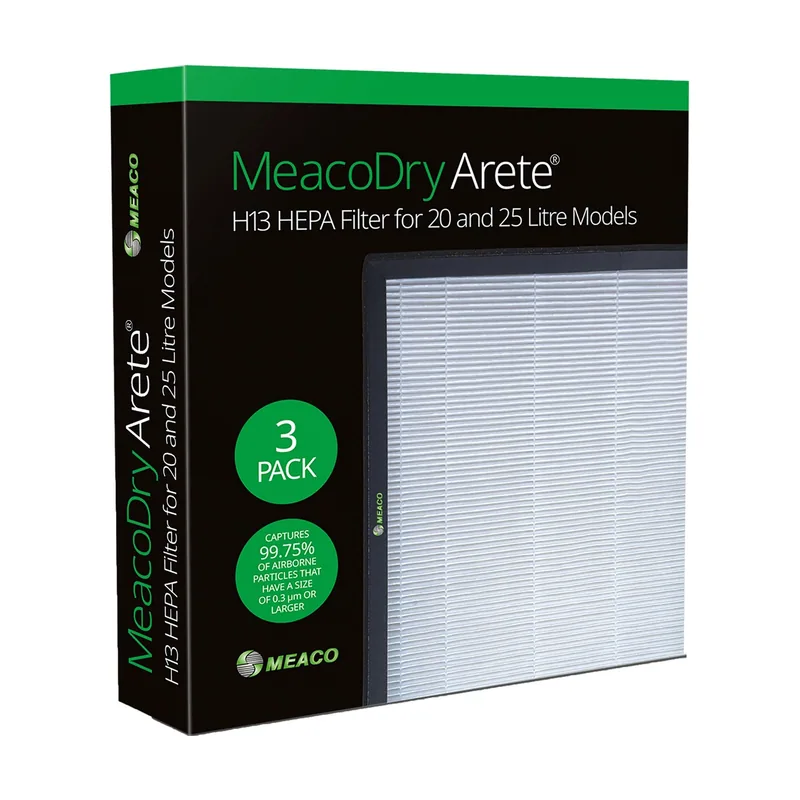 Dry Arete One Filtro Hepa H13 20L / 25L, 3 piezas, Filtros