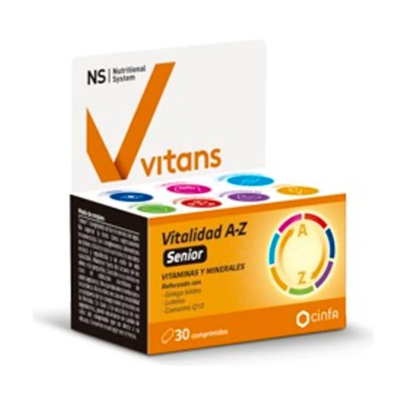 Ns Vitans Vitalidad A-z Senior 30 Comprimidos