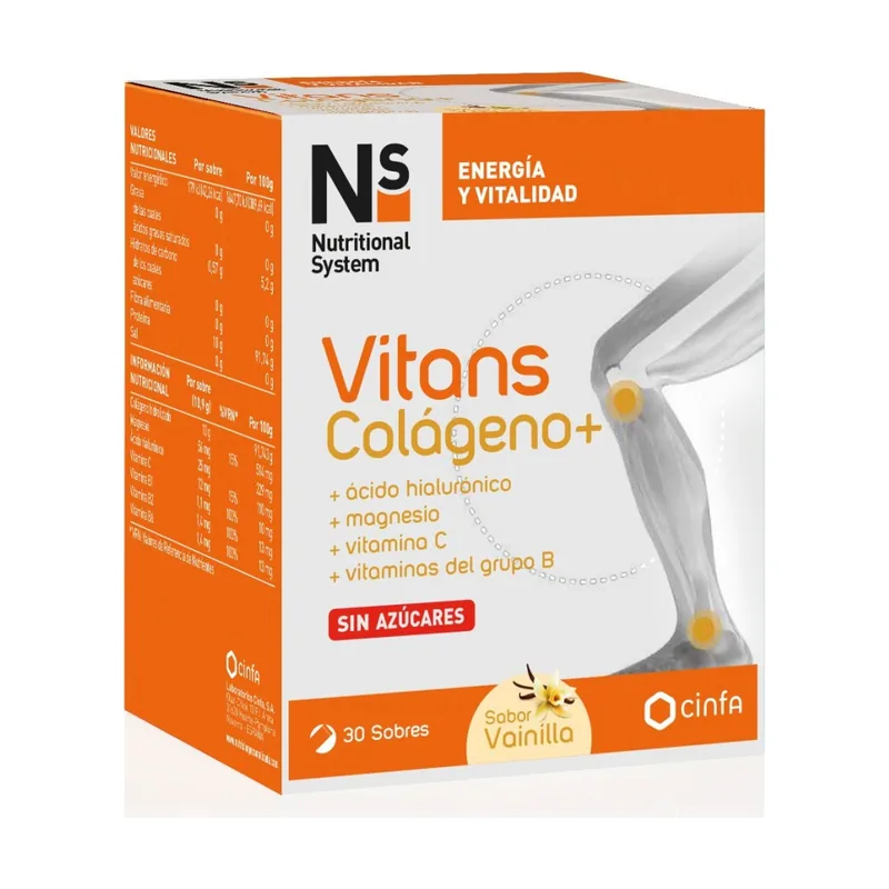 Vitans Colageno Sabor Vainilla 30 Sobres