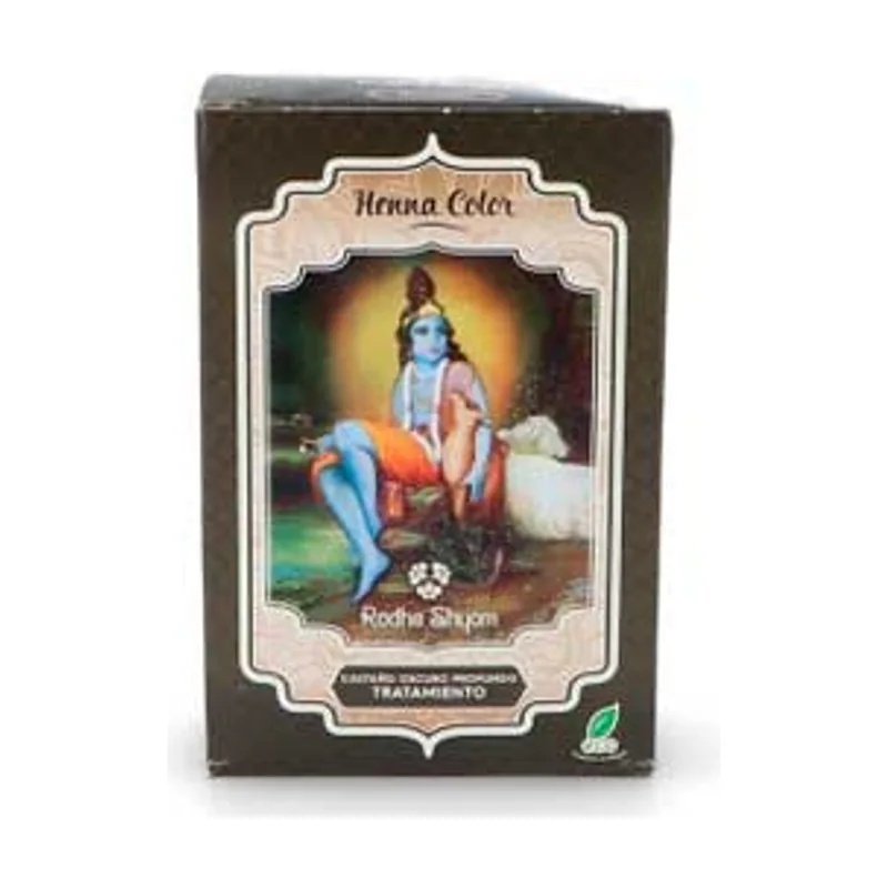 Henna Polvo Castaño Oscuro Profundo 100Grs. Radhe