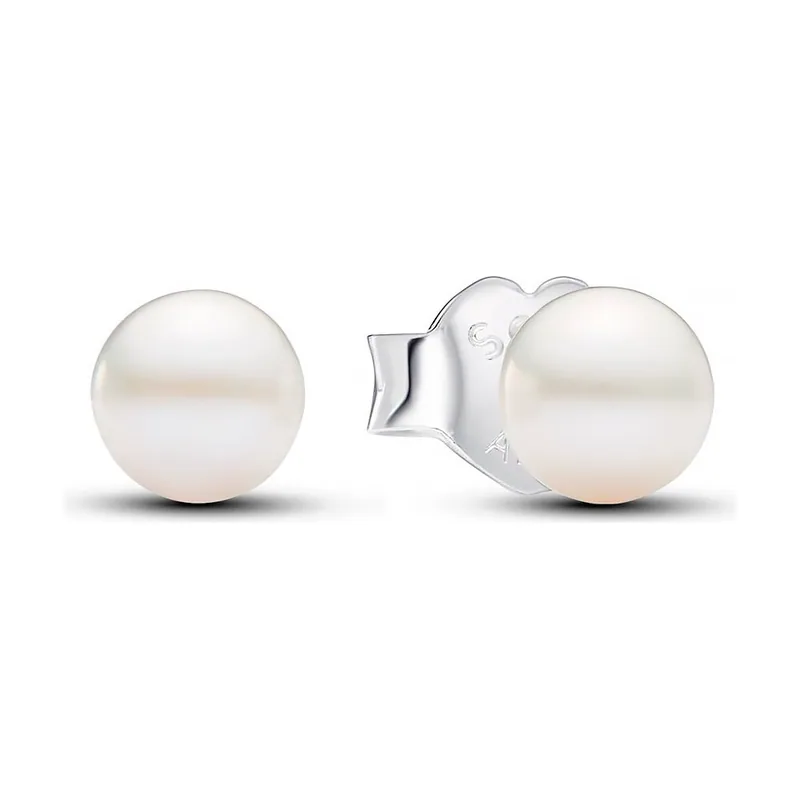 Pendientes Pendientes de botón Perla Cultivada de Agua Dulce de 4.5mm 293168C01