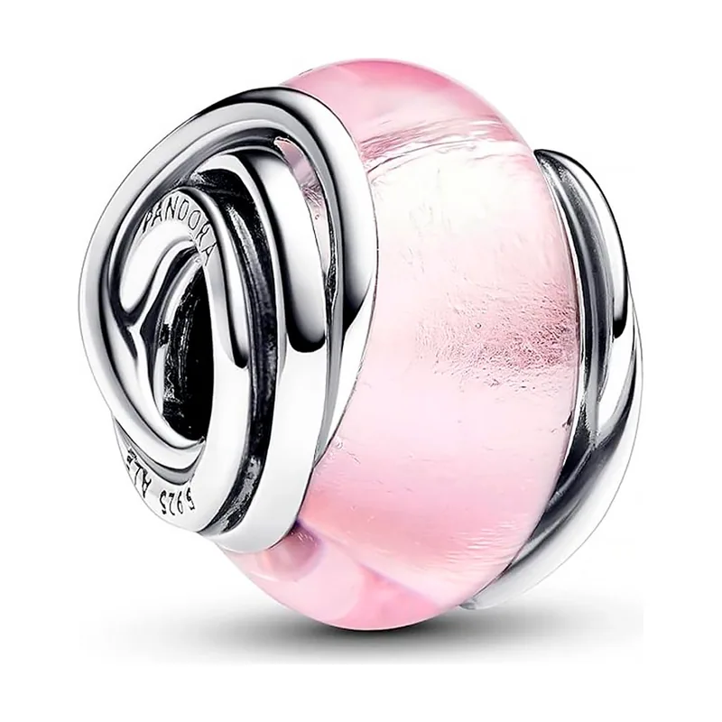 Charm de Cristal de Murano Rosa Envuelto 793241C00