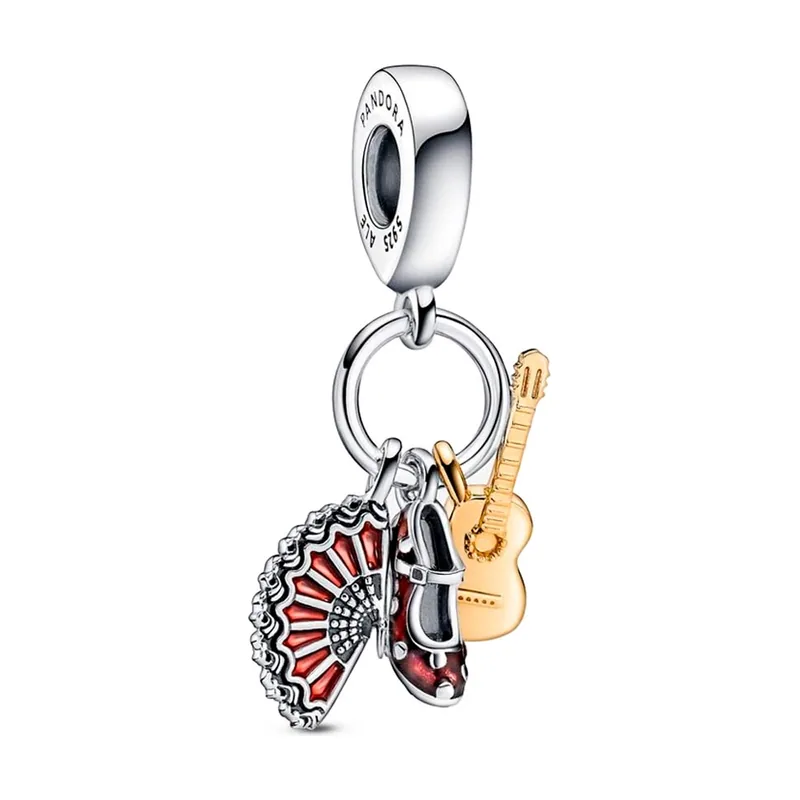 Charm Colgante Guitarra ESPAÑOLA, Zapato Flamenco y Abanico 760765C01