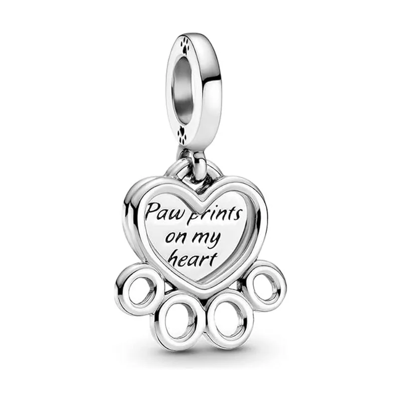 Charm Colgante Corazones y Huellas 799360C00
