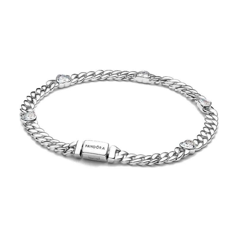 Pulsera de Cadena Cubana Corazón 594226C01