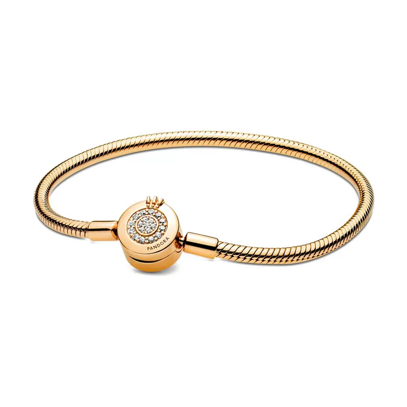 Pulsera Cadena de Serpiente O Coronada Brillante 569046C01