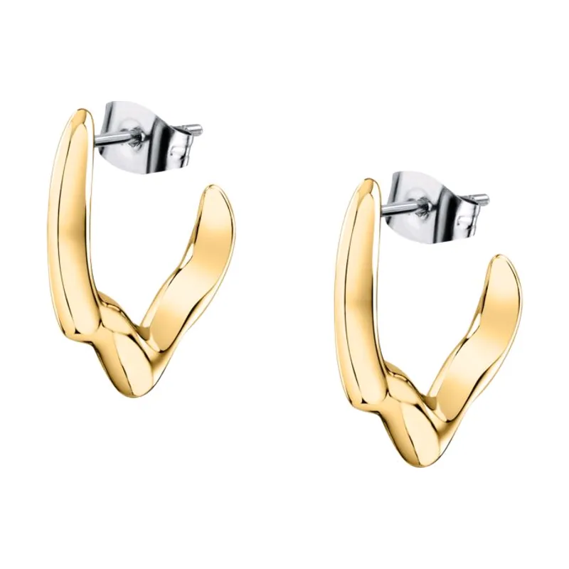 T-Design Pendientes en Acero Dorado TJAXA05