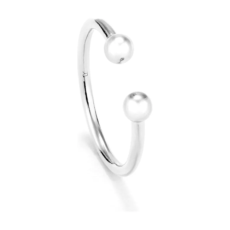 Anillo Anel Bolinhas Prateado Basics RY000094