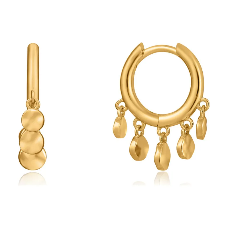 Pendientes E023-03G Plata de ley