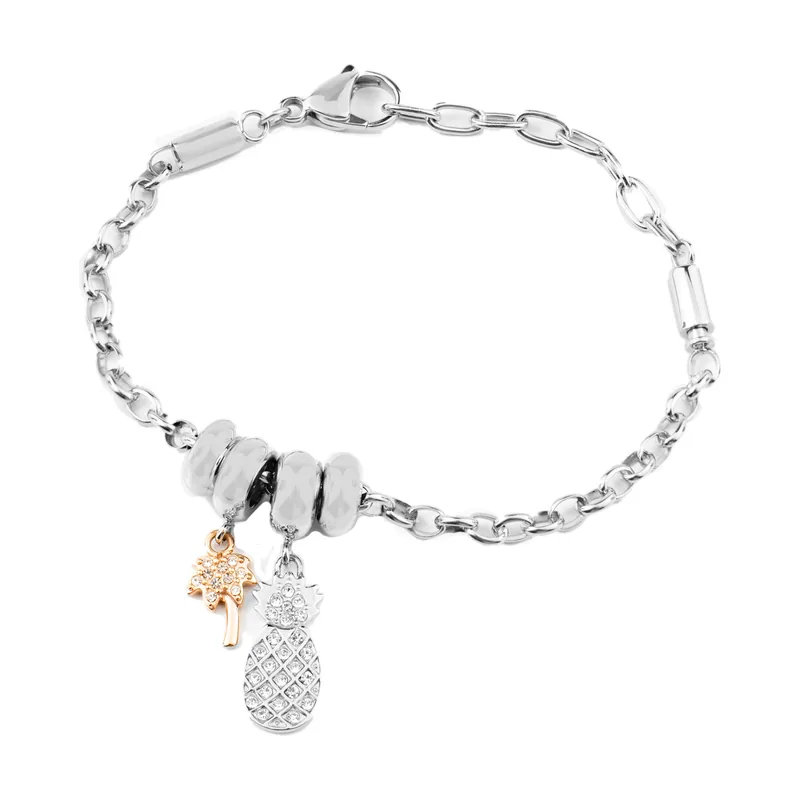 Pulsera, Colección DROPS, en Acero, Piedra SCZ1101