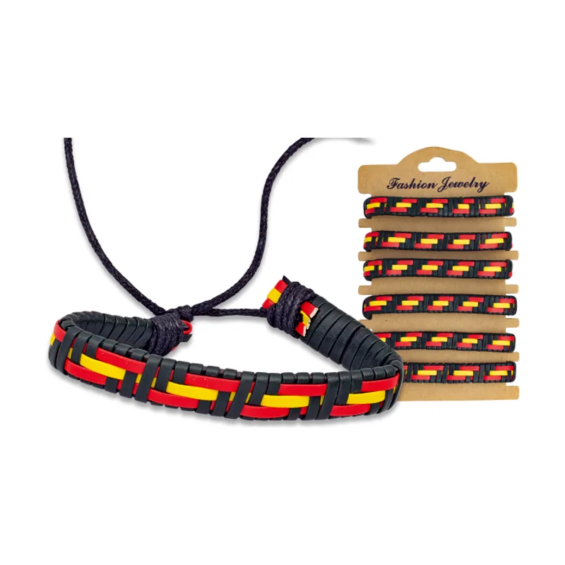 Pulsera Polipiel Banderas España, Set 6