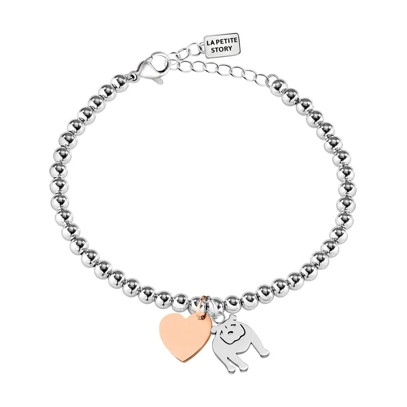Pulsera, Colección DOG & KITTY, en latón, acero LPS05AQI06