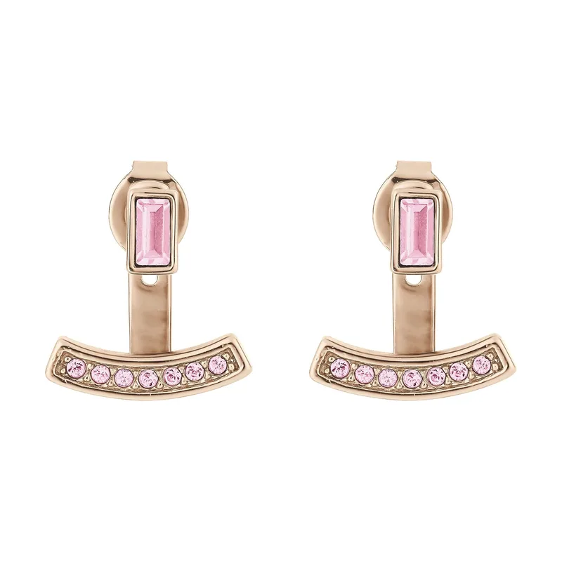 Pendientes Modelo Pendientes rosados con Swarovski. Marca