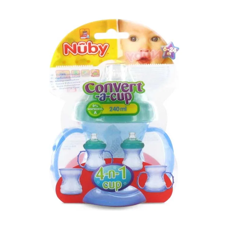 Nubycolor Taza 4 En 1 Asa Removibles Boquilla Integrada Silicona