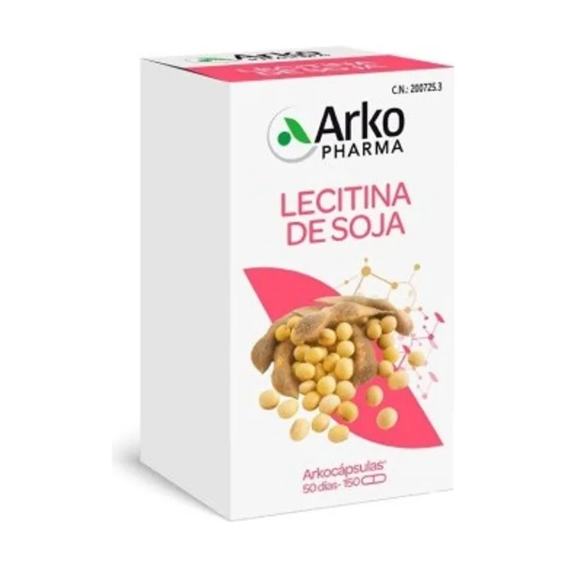 Lecitina De Soja Arkocaps 400 MG 150 Capsulas.