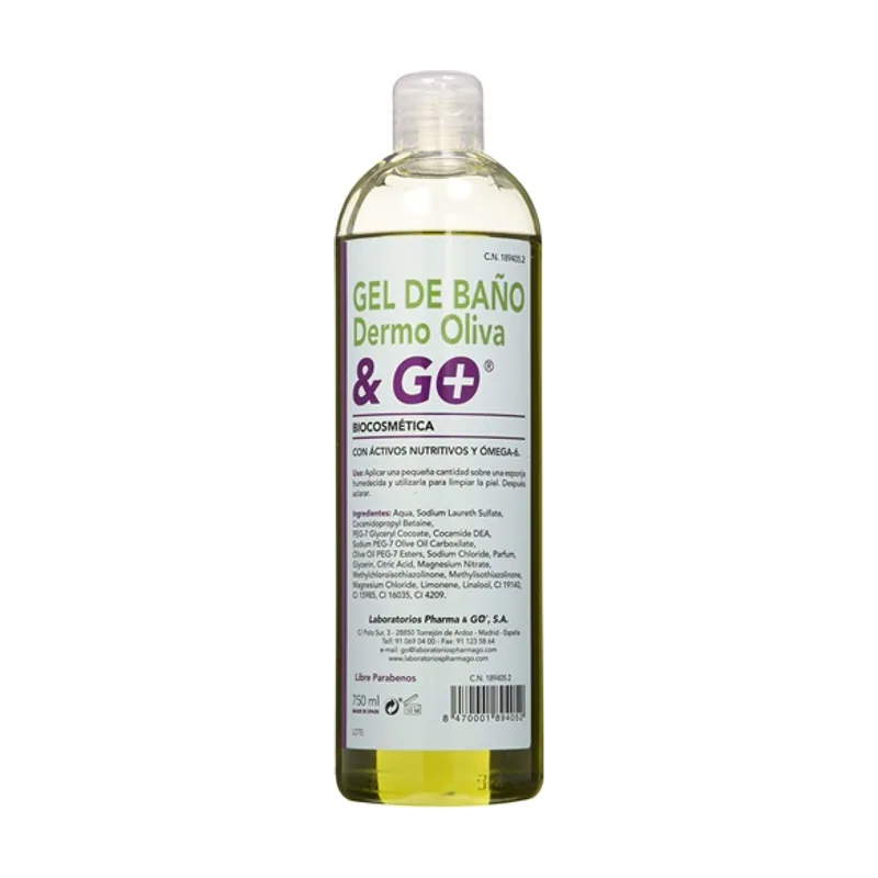 Gel De Baño Con Aceite De Oliva & Go 750 ml