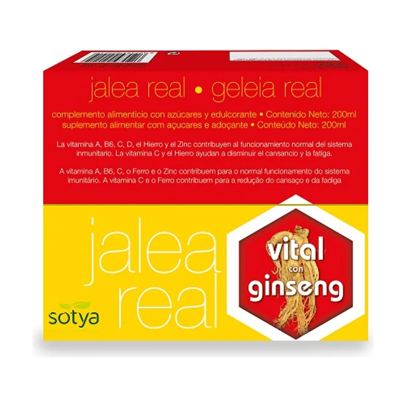 Jalea Real Vital Con Ginseng 10 Ml Amp Vidrio 20U