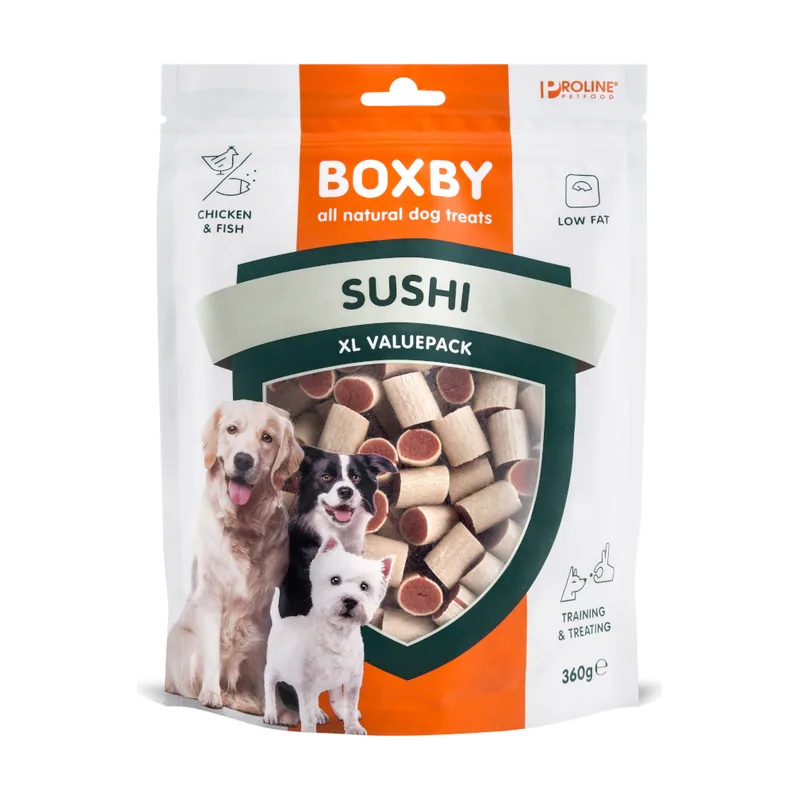 Sushi snacks de adiestramiento