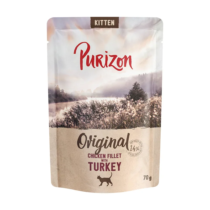 Kitten 70 g Filete de pollo con pavo