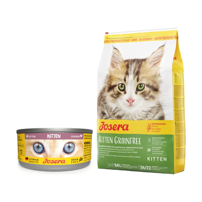 Kitten 12 x 85 g + Josera Kitten pienso 400 g