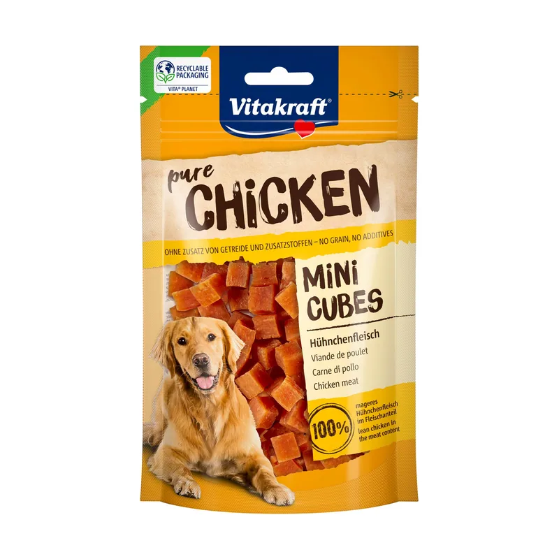 Mini Cubes con pollo snacks