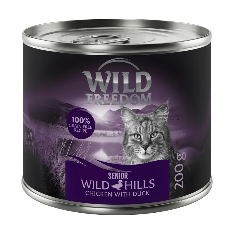 Senior Wild Hills con pato y pollo en latas