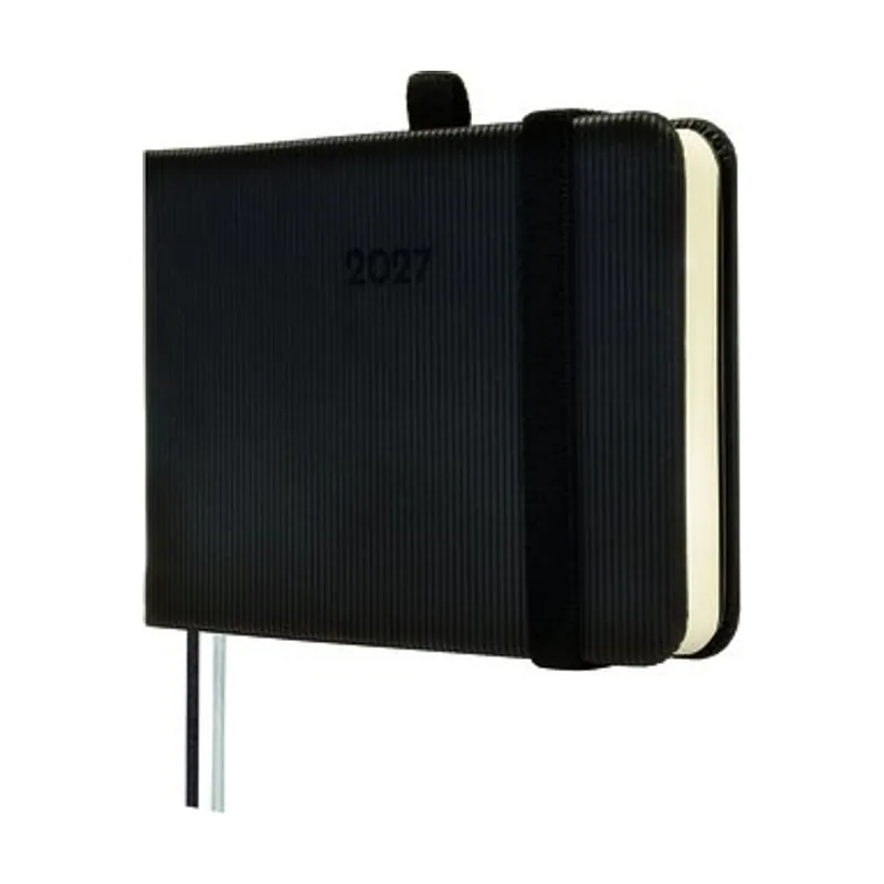 Agenda anual 2027 minimal textura cosida tapa dura con goma m0 104x73 s/v