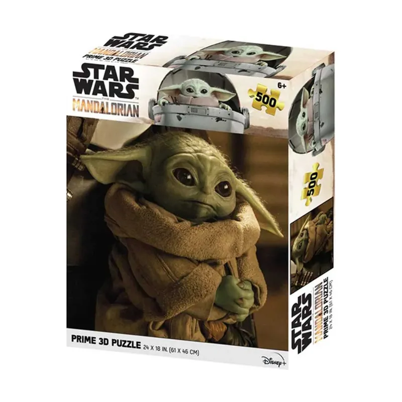 Puzle Lenticular 500 Piezas The Mandalorian Grogu Cargado 500 Piezas