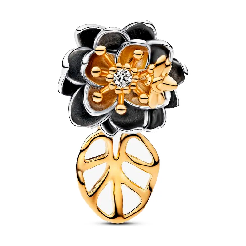 Charm Disney Princess Tiana Lotus Flower Lab Diamond