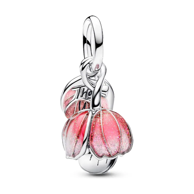 Charm Two-Tone Blooming Flower Dangle 764453C01