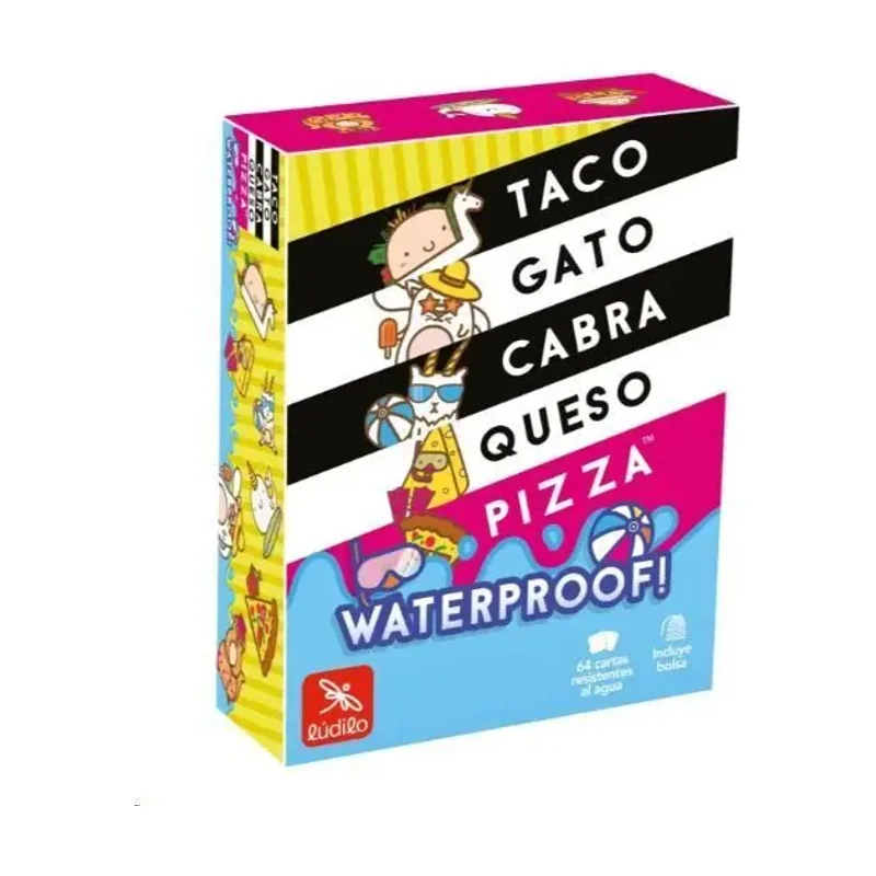 Taco, Gato, Cabra, Queso, Pizza Waterproof