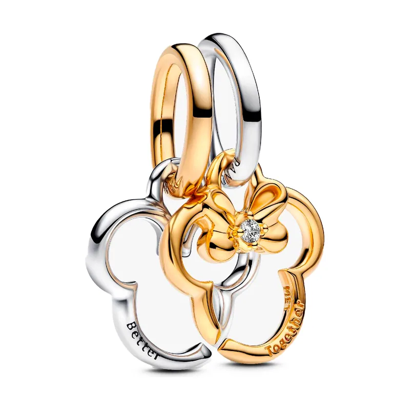 Charm Colgante Divisible Mickey Mouse & Minnie Mouse de Disney 763650C01