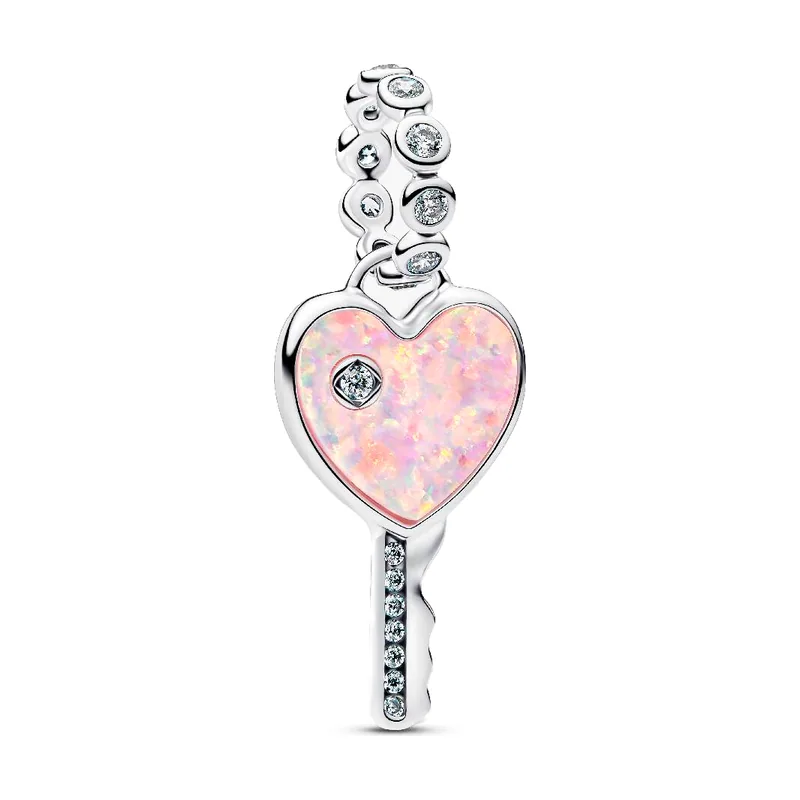 Charm Colgante Llave Corazón Opalescente 794427C01
