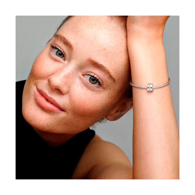 Charm de Clip Fila Brillante Transparente 791972CZ