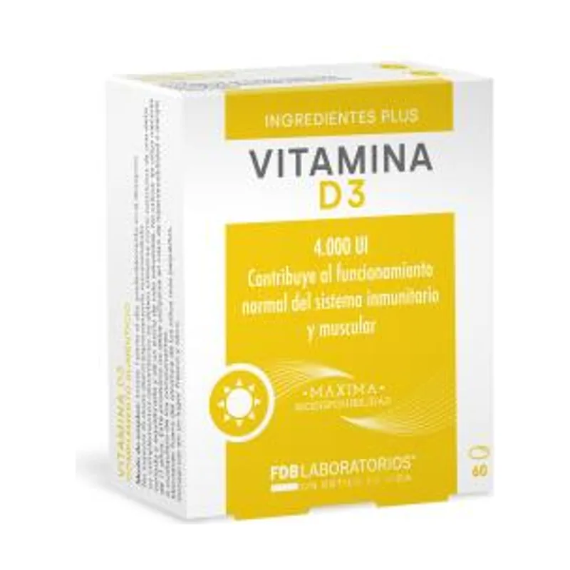 Vitamina D3 4000Ui 60Perlas