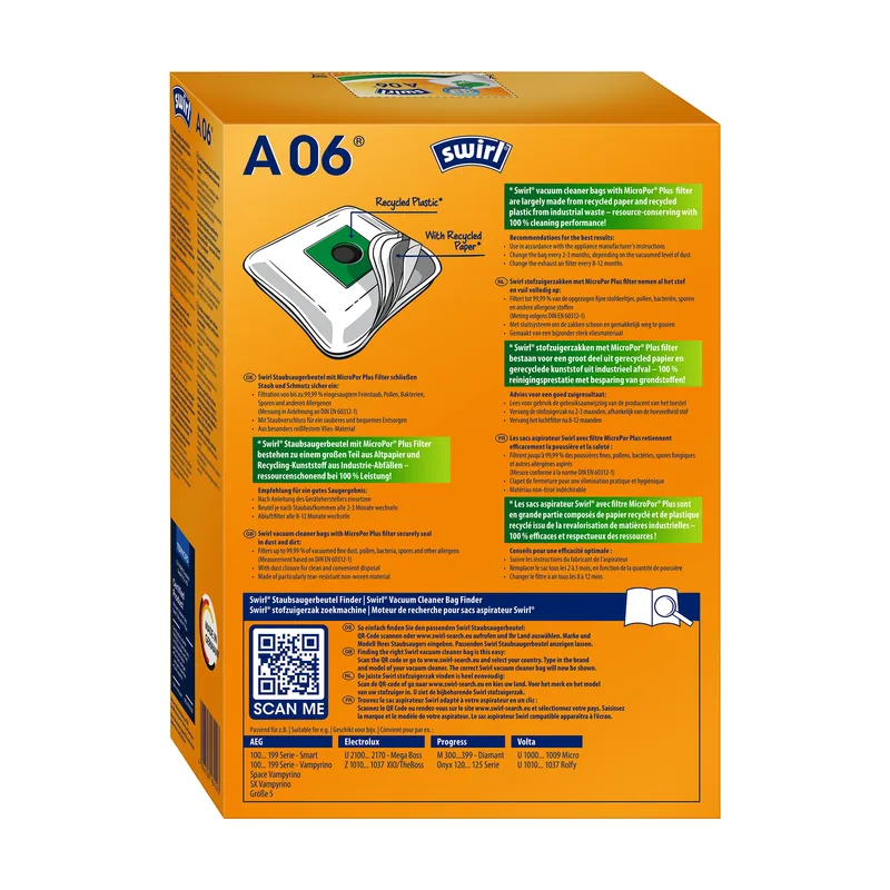 Bolsas para aspiradora A 06 EcoPor