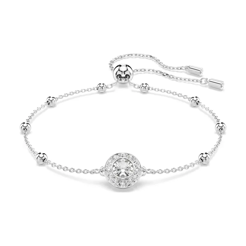 Pulsera Una Angelic, Talla redonda, Baño de rodio 5733196