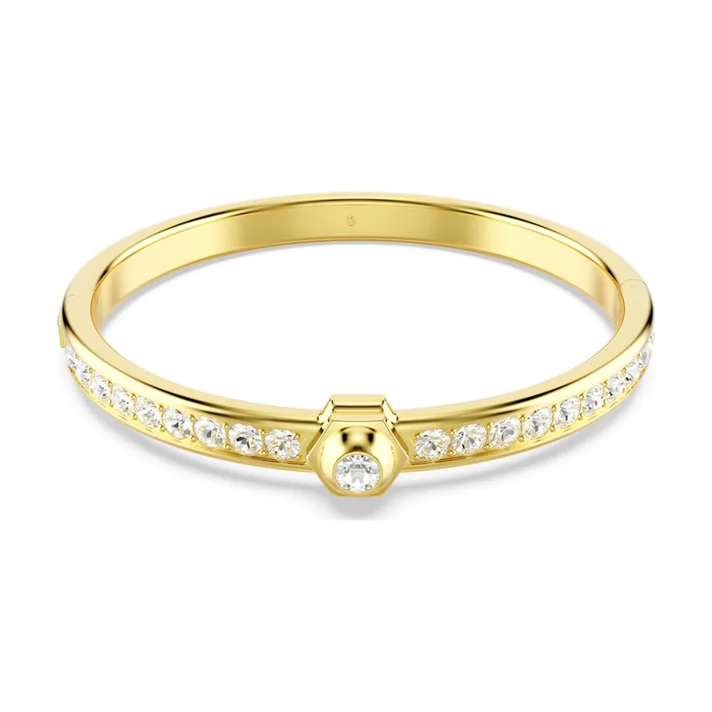 Brazalete Numina, Talla redonda, Acabado en oro de 18 quilates