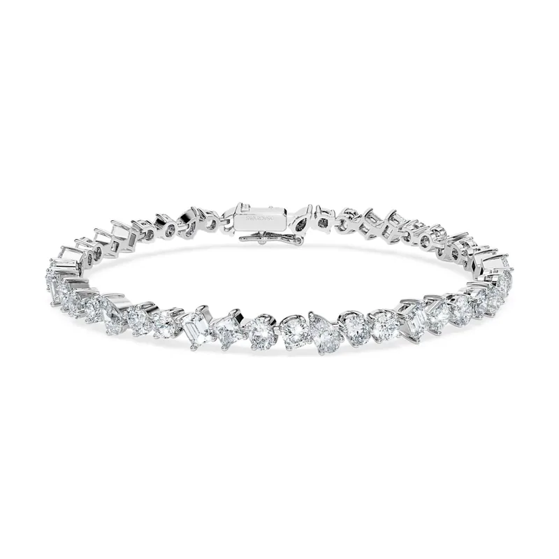 Pulsera Galaxy Tennis, Diamantes creados en laboratorio (peso total de 4,9 quilate), Formas mixtas, Oro blanco de 18 quilates