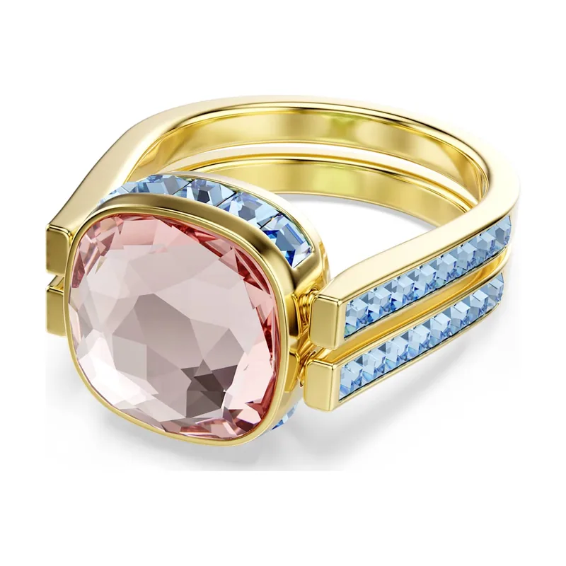 Anillo Chroma, Talla cojin, Acabado en oro de 18 quilates
