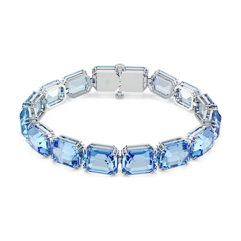 Pulsera Millenia, Talla octogonal, Degradado de color, Baño de rodio
