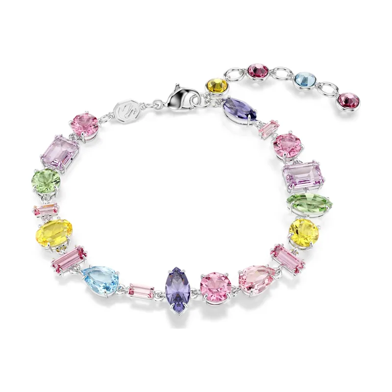 Pulsera Gema, Tallas mixtas, Multicolor, Baño de rodio 5656427